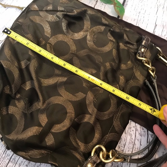 Opt Art Lurex Brooke Olive & Gold Hobo Bag - Picture 5 of 8